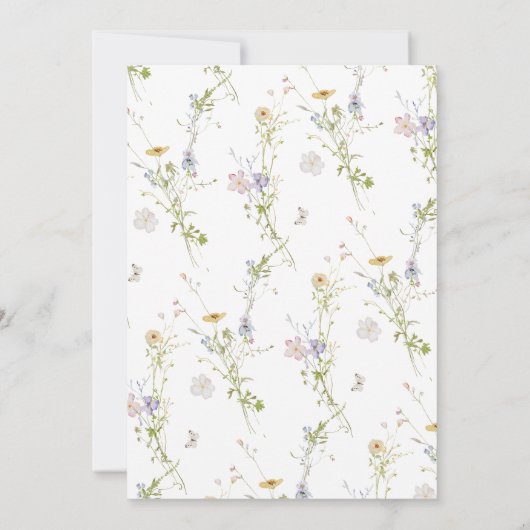 ワイルドフラワーエレガントフローラバチェロレッテ 招待状 (裏面)