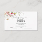 ワイルドフラワーエレガントフローラブライダルシャワー エンクロージャーカード (正面)