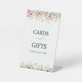 ワイルドフラワーエレガントフローラブライダルシャワー 台座サイン