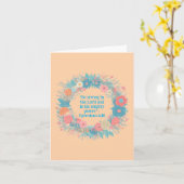 ワイルドフラワーエレガントフローラリース宗教空白の カード (黄色い花)