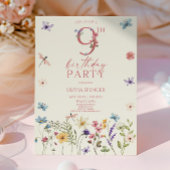 ワイルドフラワーエレガントフローラ9thバースデーパーティー 招待状