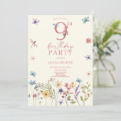 ワイルドフラワーエレガントフローラ9thバースデーパーティー 招待状 (スタンド正面)