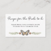 ワイルドフラワーエレガントブライダルシャワー共有Aレシピ エンクロージャーカード (正面)