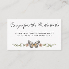 ワイルドフラワーエレガントブライダルシャワー共有Aレシピ エンクロージャーカード