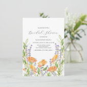 ワイルドフラワーエレガントブライダルシャワー招待状 (スタンド正面)