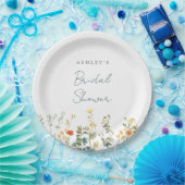 ワイルドフラワーエレガントブライダルシャワー ペーパープレート (パーティー)