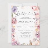 ワイルドフラワーエレガントブライダルシャワー 招待状 (正面)
