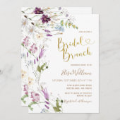 ワイルドフラワーエレガントブライダルブランチ 招待状 (正面/裏面)
