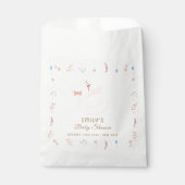 ワイルドフラワーエレガントプリンセススワンガールベビーシャワー フェイバーバッグ (正面)