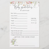 ワイルドフラワーエレガントベイビーシャワー予測アドバイス (正面)