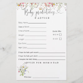 ワイルドフラワーエレガントベイビーシャワー予測アドバイス