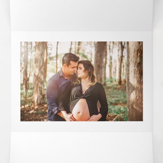 ワイルドフラワーエレガントベビーシャワースイート 三つ折り招待状 (内部中)