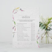 ワイルドフラワーエレガントボタニカルブライダルシャワーゲーム (スタンド正面)