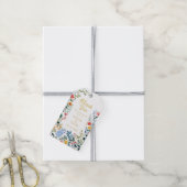 ワイルドフラワーエレガントボホカラフル庭園の結婚式 ギフトタグ (より糸付き)