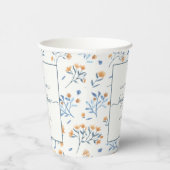 ワイルドフラワーエレガントボホベイビーシャワー 紙コップ (右)