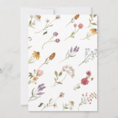 ワイルドフラワーエレガントボホモダンブライダルブランチ 招待状 (裏面)