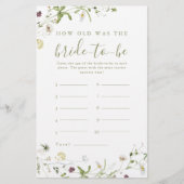 ワイルドフラワーエレガントボホ新婦の試合は何歳だった (正面)