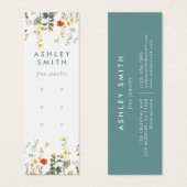 ワイルドフラワーエレガントマルチイヤリングディスプレイカード (正面&裏面)