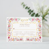 ワイルドフラワーエレガントメドウ春庭園の結婚式 出欠カード (スタンド正面)