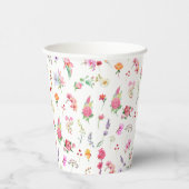 ワイルドフラワーエレガントメドウ春庭園の結婚式 紙コップ (右)