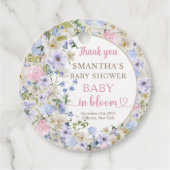 ワイルドフラワーエレガントメドウ赤面ピンクライトブルー フェイバータグ (正面)