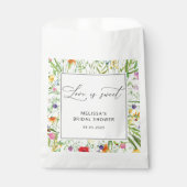 ワイルドフラワーエレガントモダンブライダルシャワー フェイバーバッグ (正面)