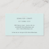 ワイルドフラワーエレガントラインアートリース 名刺 (裏面)