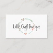 ワイルドフラワーエレガントラインアートリース 名刺 (正面)