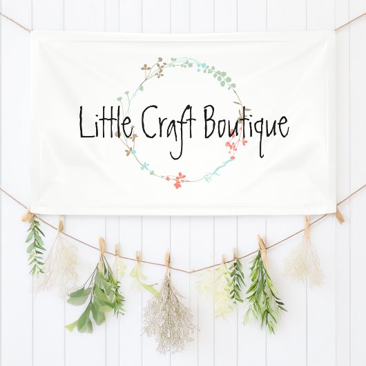 ワイルドフラワーエレガントラインアートリース 横断幕