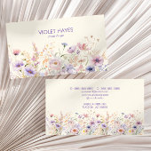 ワイルドフラワーエレガントワイルドフラワーフローラカスタム 名刺