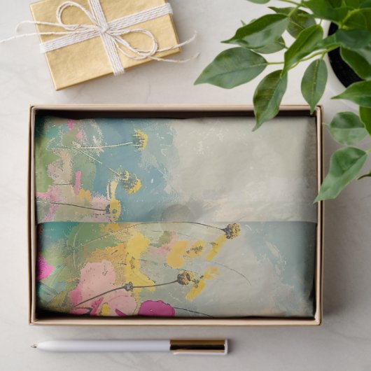 ワイルドフラワーエレガント印象派のデコパージュ 薄葉紙 (ギフト)