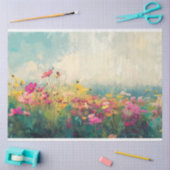 ワイルドフラワーエレガント印象派のデコパージュ 薄葉紙 (クラフト)