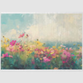 ワイルドフラワーエレガント印象派のデコパージュ 薄葉紙 (正面)