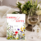 ワイルドフラワーエレガント咲きウェディングカード&ギフト ポスター