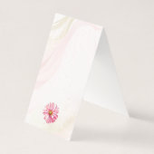 ワイルドフラワーエレガント庭園の結婚式プログラム (裏面)