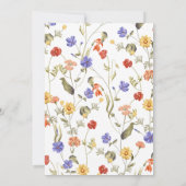 ワイルドフラワーエレガント春ミニマ結婚リスト 招待状 (裏面)