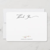 ワイルドフラワーエレガント植物学フローラありがとう ノートカード (正面)