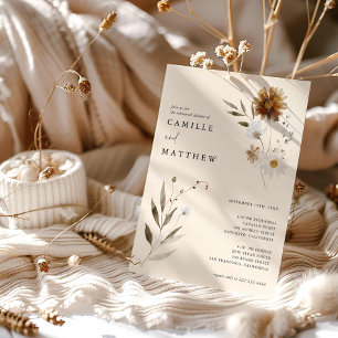 ワイルドフラワーエレガント秋リハーサルディナー 招待状