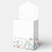 ワイルドフラワーエレガント結婚の感謝 フェイバーボックス (オープン)