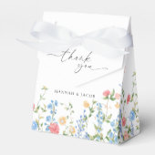 ワイルドフラワーエレガント結婚の感謝 フェイバーボックス (正面サイド)