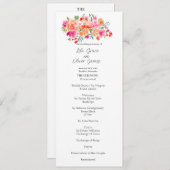 ワイルドフラワーエレガント結婚式招待状 招待状 (正面/裏面)