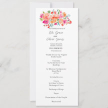 ワイルドフラワーエレガント結婚式招待状