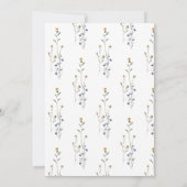 ワイルドフラワーエレガント結婚式招待状 招待状 (裏面)