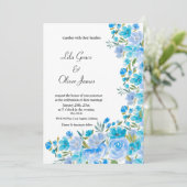 ワイルドフラワーエレガント結婚式招待状 招待状 (スタンド正面)