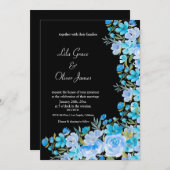 ワイルドフラワーエレガント結婚式招待状 招待状 (正面/裏面)