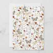 ワイルドフラワーエレガント結婚式招待状 招待状 (裏面)