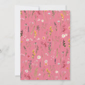 ワイルドフラワーエレガント2025年度卒業パーティー 招待状 (裏面)