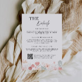 ワイルドフラワーエンクロージャカード – 詳細テンプレート 招待状