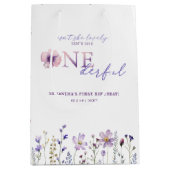 ワイルドフラワーオネダーフルファースト誕生日抱き枕 ミディアムペーパーバッグ (正面)