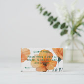 ワイルドフラワーオレンジの本ベビーエンクロージャカード エンクロージャーカード (スタンド正面)